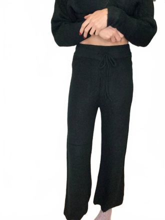 Skies Are Blue Clothing Samirah Sweater Pants In Hunter Green