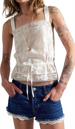 Free People Womens Cali Lace Shorties In Blue