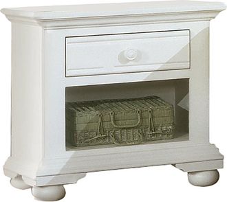 American Woodcrafters Cottage Traditions 1-Drawer Nightstand - White Cottage