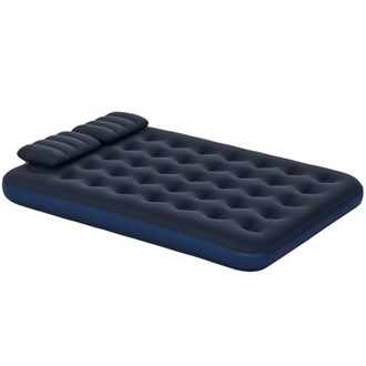 OUTSUNNY King Inflatable Mattress with Hand Pump - Pillows - 203 x 152 x 22cm | TJ Hughes