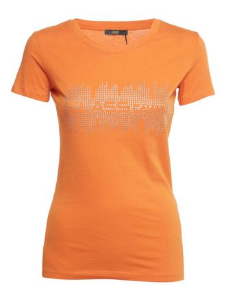 Cavalli logo-detail T-shirt - Orange