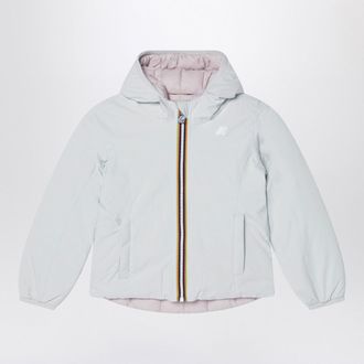 K-Way Wende-Lily-Thermojacke in Gardenia-Wei&szlig;/Pink