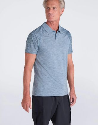 Mountain Warehouse Mens Mountain Warehouse Mens Deuce IsoCool Polo Shirt - Blue - Size: 48