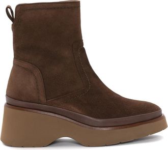 Pons Quintana Elegante su&egrave;de enkellaars - Dames - Enkellaarsjes - Bruin - 38 EU - Su&egrave;de - Schoenen