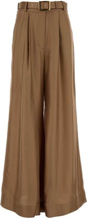 Zimmermann Pants In Camel Silk