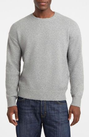 Guess Boucl&eacute; Crewneck Sweater in Grey at Nordstrom, Size Large
