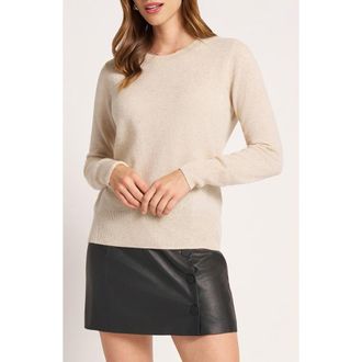 Matty M Gramercy Cashmere Sweater in Heather Oatmeal Beige at Nordstrom, Size X-Large