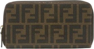 Fendi Pre-owned Vintage Portemonnee - Dames - Vintage Accessoires - Bruin - ONE Size - Vintage