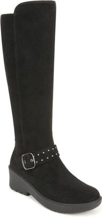 Bzees Womens Bzees Brandy 2 I7221F1001 Boots Black Faux Suede Knee-High LION1024
