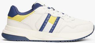 Tommy Hilfiger Mens Tommy Jeans Retro Mixed-Media Sneaker - Blue - US 11.5 / EU 45