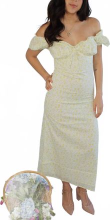 Amy Jane London Daphne Midi Dress In Yellow