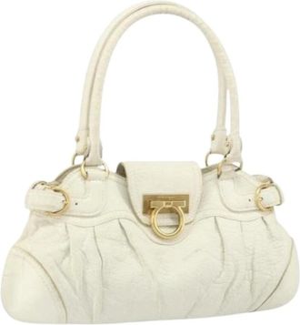 Ferragamo Pre-owned Handbags, unisex, White, Size: ONE SIZE Pre-owned Handbag
