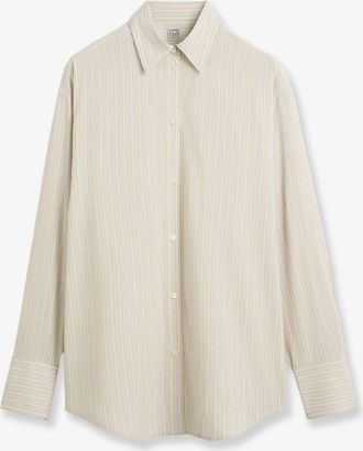 Toteme Camicia in misto viscosa e seta con motivo a righe - TOTEME - gender_Woman
