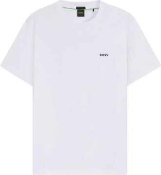 HUGO BOSS Tee - Heren - T-shirts - Wit - XL - Katoen - Tops