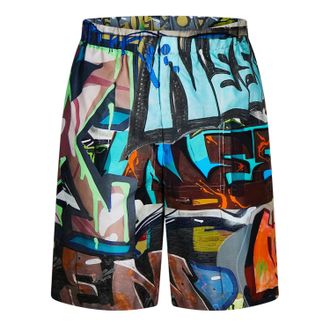 Off-white Off White Heren Graffiti Shorts (Meerkleurige afdrukken)