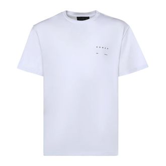 Hogan T-Shirts, male, White, Size: S Cotton T-Shirt With Logo