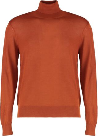 Saint Laurent Orange Turtle Neck Sweater