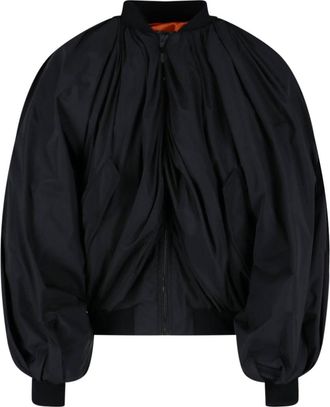 Balenciaga Draped Bomber Jacket