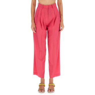 Alysi Wide Trousers, female, Pink, Size: S Wide Wool Trousers