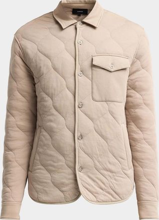 Vince Men & apos;s Cotton Quilted Shirt Jacket