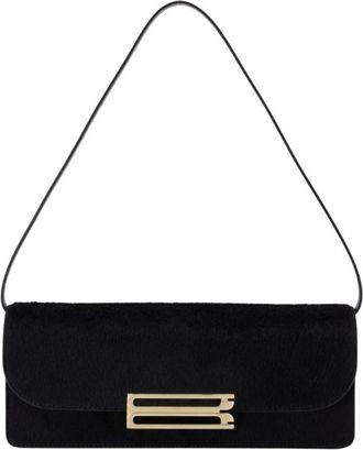 Victoria Beckham Tassen, Dames, Zwart, ONE Size, Leer, Dorian East-West Clutch