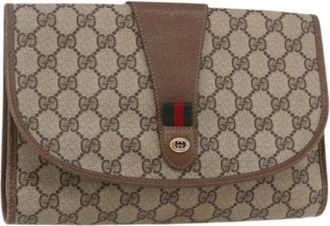 Gucci Pre-owned Clutches, female, Beige, Size: ONE SIZE Pre-owned Plastic Clutch