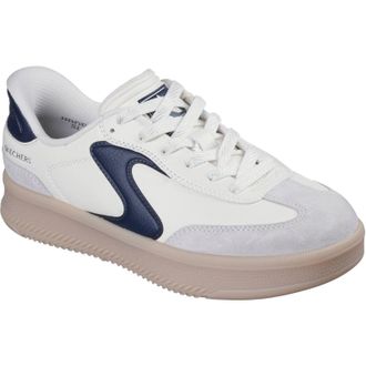 Skechers Hotshot HI - Verhoogde Luxe Polyurethaan Dames Sneakers Off White/Navy