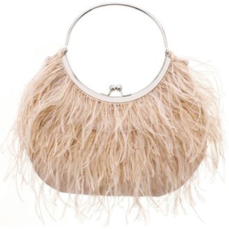 Nina Splash Feather Handbag in Pearl Rose at Nordstrom Rack