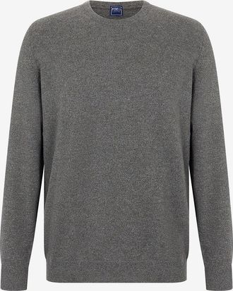Fedeli Pullover mit Rundhalsausschnitt aus Kaschmir Argentina