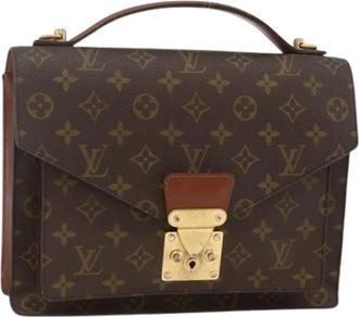 Louis Vuitton Pre-owned Handbags, female, Brown, Size: ONE SIZE Pre-owned Monceau 28 Hand Bag