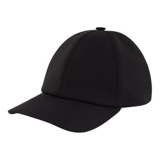 Fendi Baseballpet met lint - unisex - Accessoires - Zwart - Maat: L Katoen