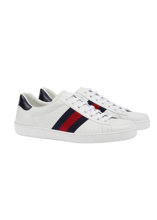 Gucci White leather Ace trainers Size 37.5