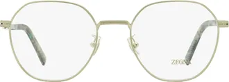 Ermenegildo Zegna EZ5270-H Geometric Round Metal Eyeglasses - Palladium