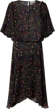 Isabel Marant Firda Jurk - Dames - Casual kleedjes - Zwart - M - Chiffon - Kleedjes