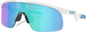 Oakley Accessoires, Heren, Wit, ONE Size, Sportieve zonnebril met Prizm Sapphire lenzen