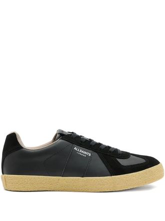 AllSaints Jaimee sleek leather sneakers - women - Rubber/Leather/Leather/Suede - 39 - Black