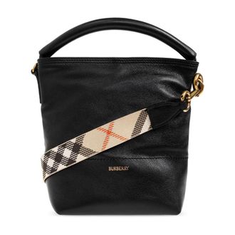 Burberry Handbags, female, Black, Size: ONE SIZE B Clip Mini Bucket Bag