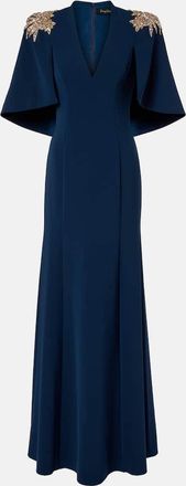 Jenny Packham Abito lungo Star Shower con cristalli