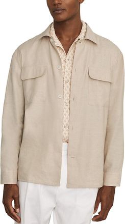 Reiss Eze Linen Twin Pocket Shirt