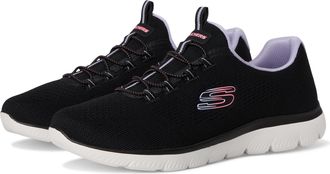 Skechers Sport Womens Summits Trainers, Black Multicoloured, 7 UK