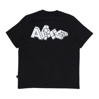 Arte Block Print T-shirt - Heren - Tops - Zwart - Maat: S Katoen