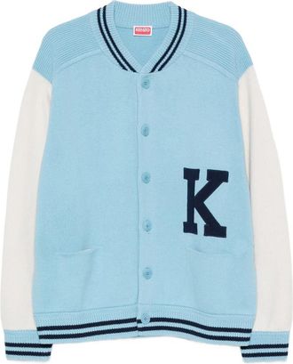 Kenzo Varsity Logo-embroidered Cardigan