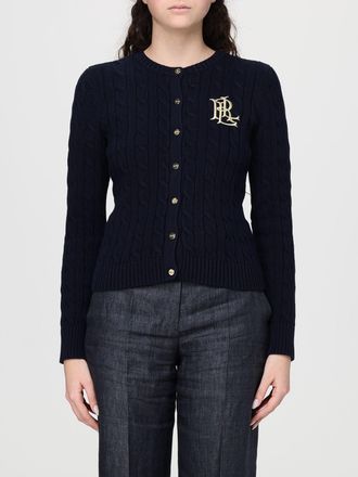 Lauren Ralph Lauren Cardigan in cotone con monogramma ricamato