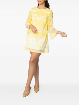 Borgo De Nor Stevie mini dress - women - Cotton/Polyester/Cotton - 6 - Yellow