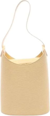 Louis Vuitton Pre-owned Vintage Bucket Bag - Dames - Vintage Tas - Geel - ONE Size - Leer - Vintage
