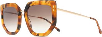Isabel Marant Womens Cat Eye Sunglasses In Brown Tortoise