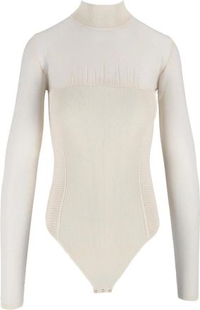 Elisabetta Franchi Body Tricot - Dames - Bodies - Wit - S - Tops