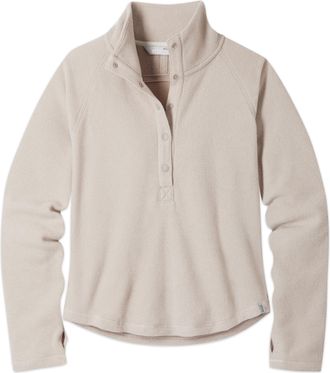 Stio | Womens Turpin Fleece Snap Pullover, Size Extra Large in Atmosphere Heather