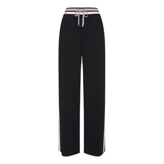 Elena Miro Wide Trousers, female, Black, Size: S Pantalone