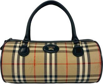Burberry Pre-owned Burberry Haymarket Check Canvas Boston Bag Ladies 41061RQ556ABBTGX